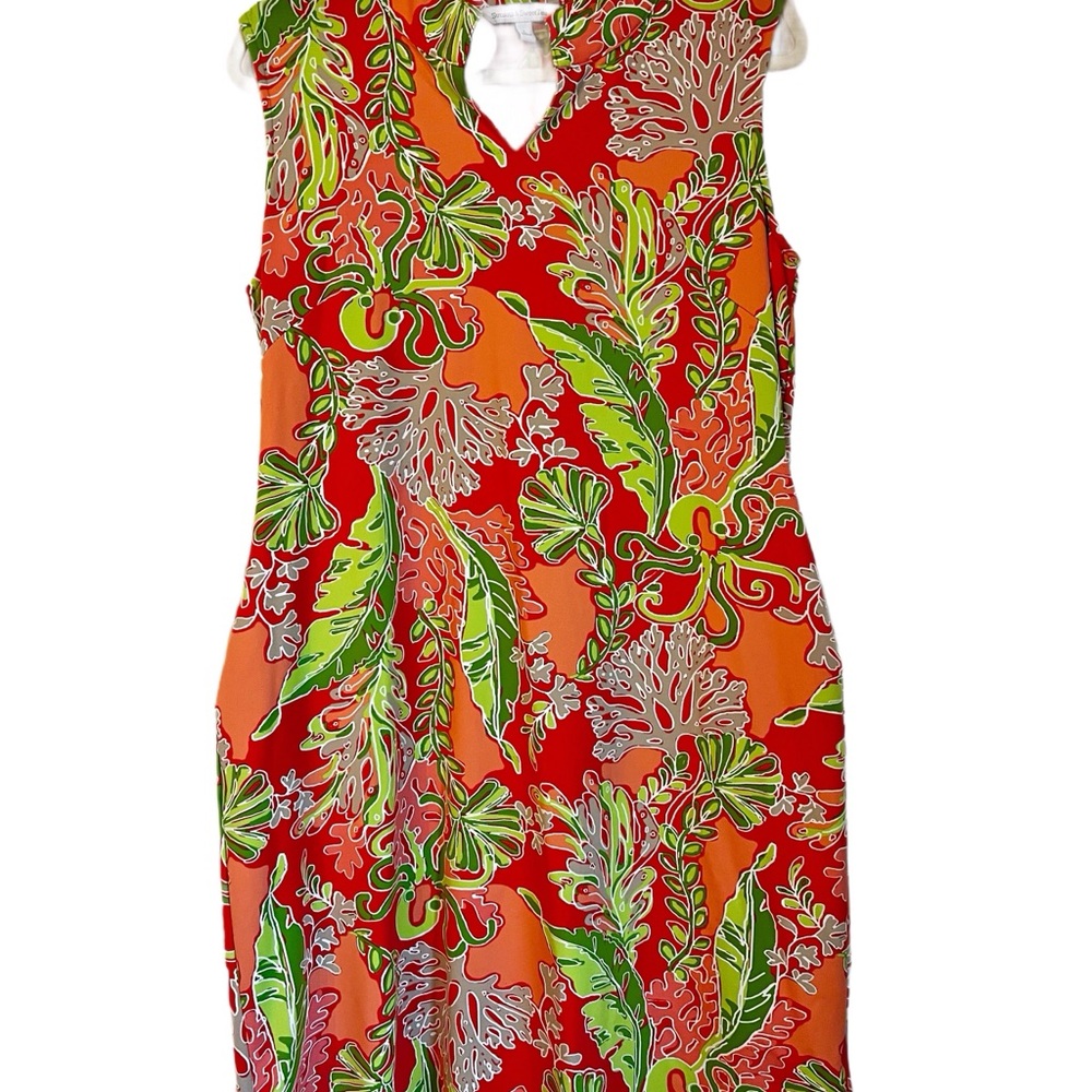 Vibrant Floral Sleeveless Dress